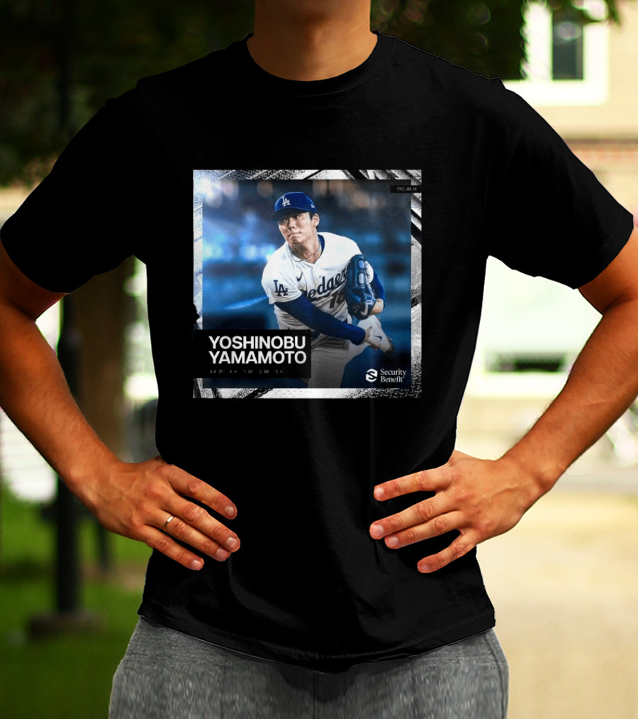 Yoshinobu Yamamoto Los Angeles Dodgers Security Benefit 2026 T-Shirt