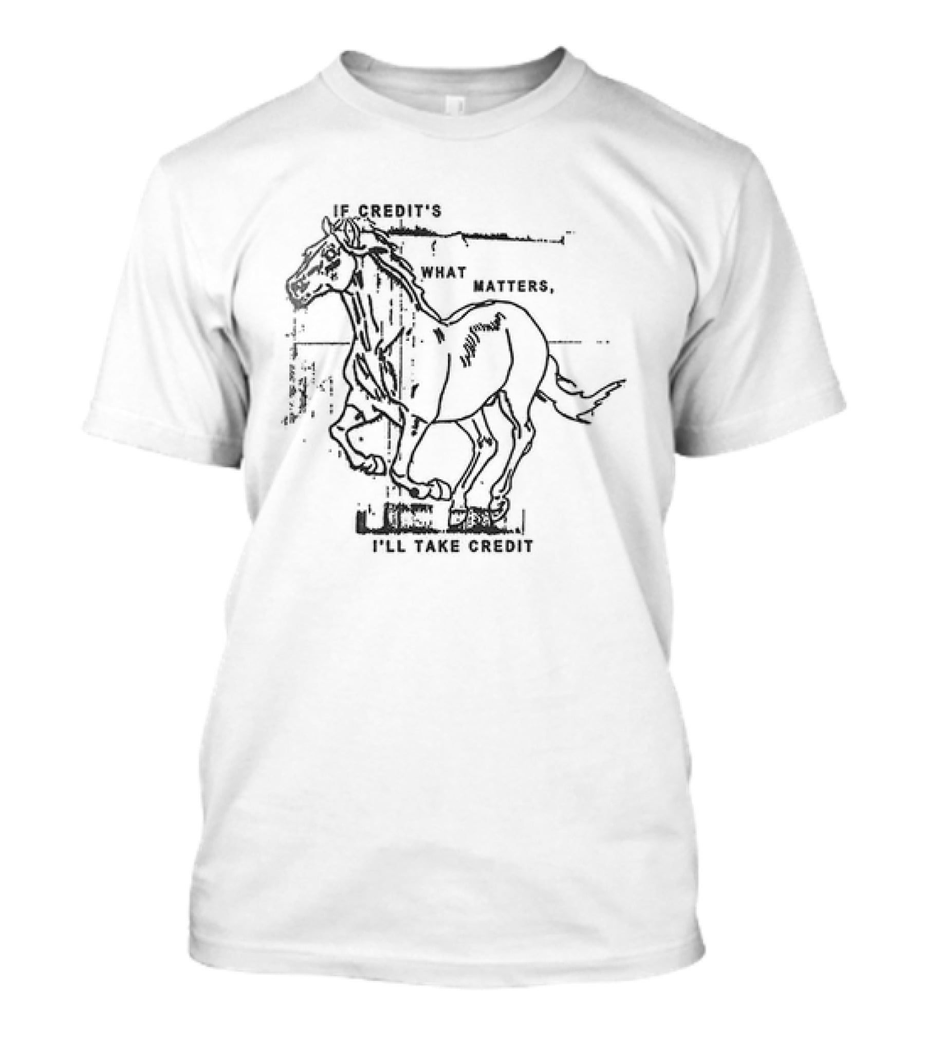 Hot Snakes Autimatic Midnight If Credit’s What Matters Horse T-Shirt