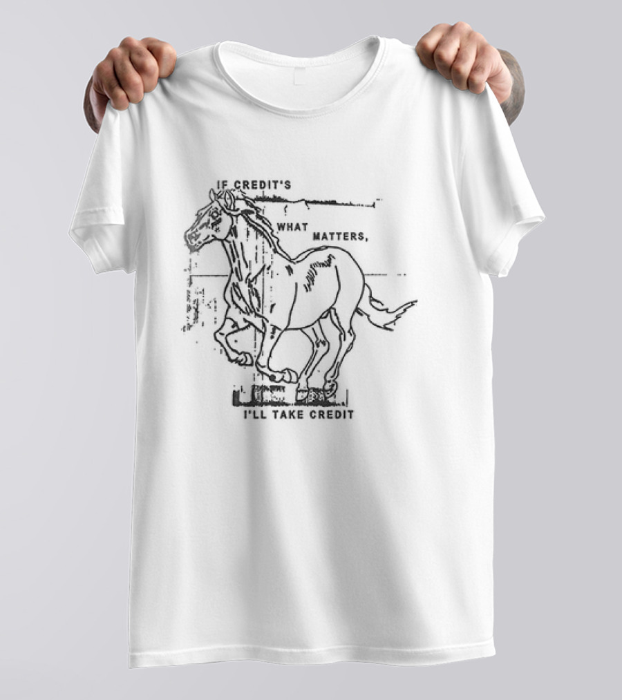 Hot Snakes Autimatic Midnight If Credit’s What Matters Horse T-Shirt
