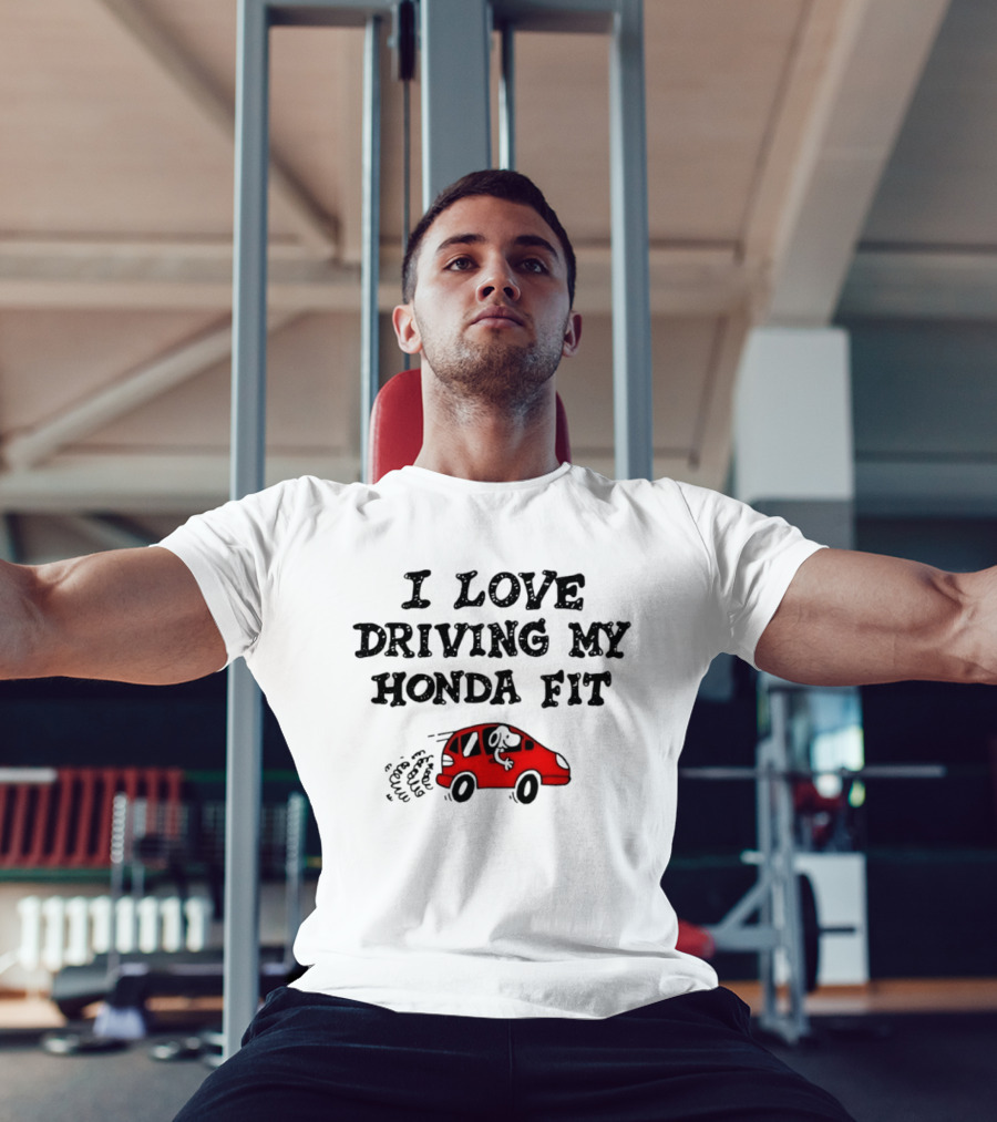 I Love Driving My Honda Fit With Snoopy T-Shirt