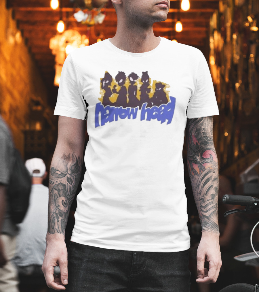 Narrow Head Silhouette Alien Characters T-Shirt