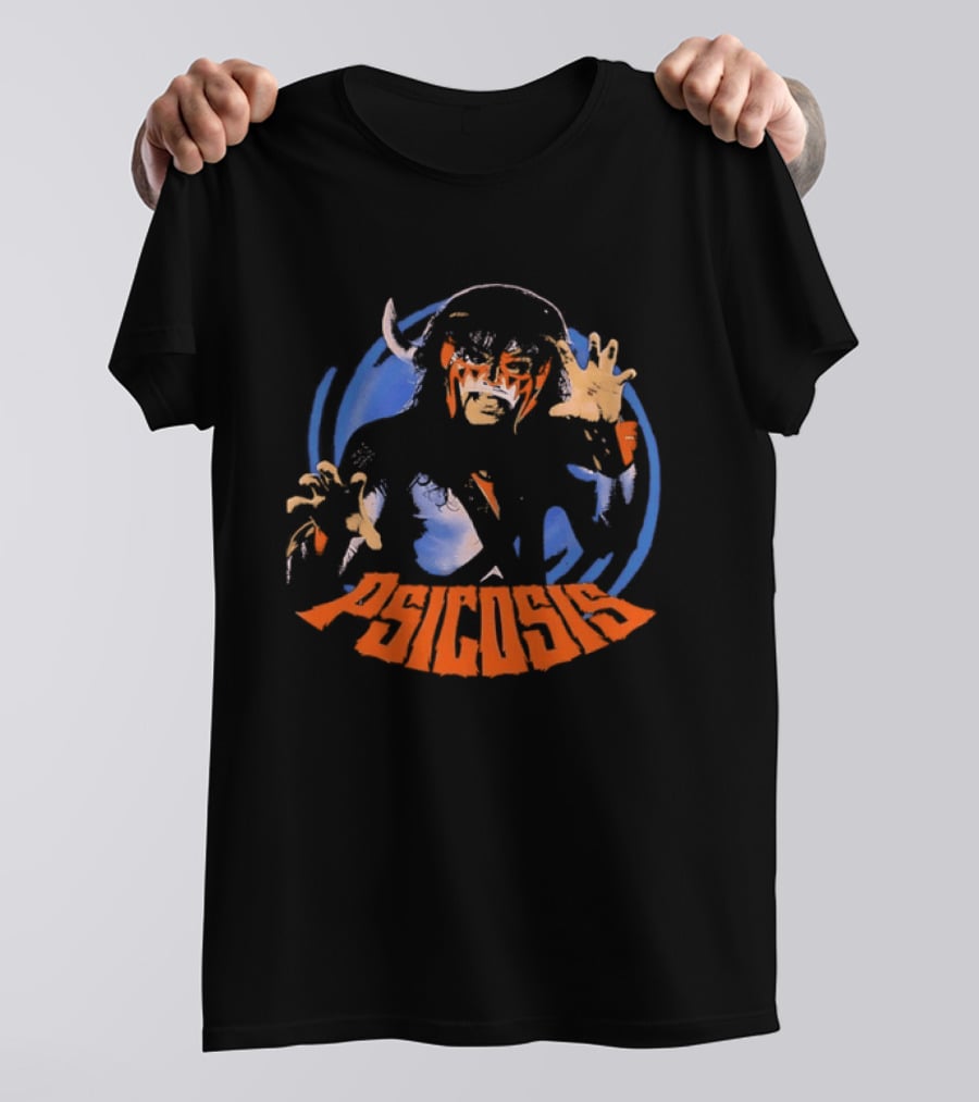 Psicosis Lucha Libre Wrestler Iconic Mask T-Shirt