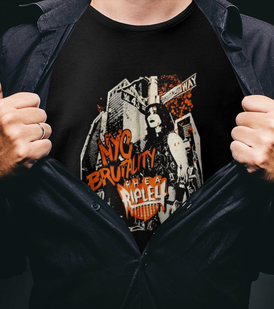 NYC Brutality Rhea Ripley WWE Wrestling W 43 Street T-Shirt