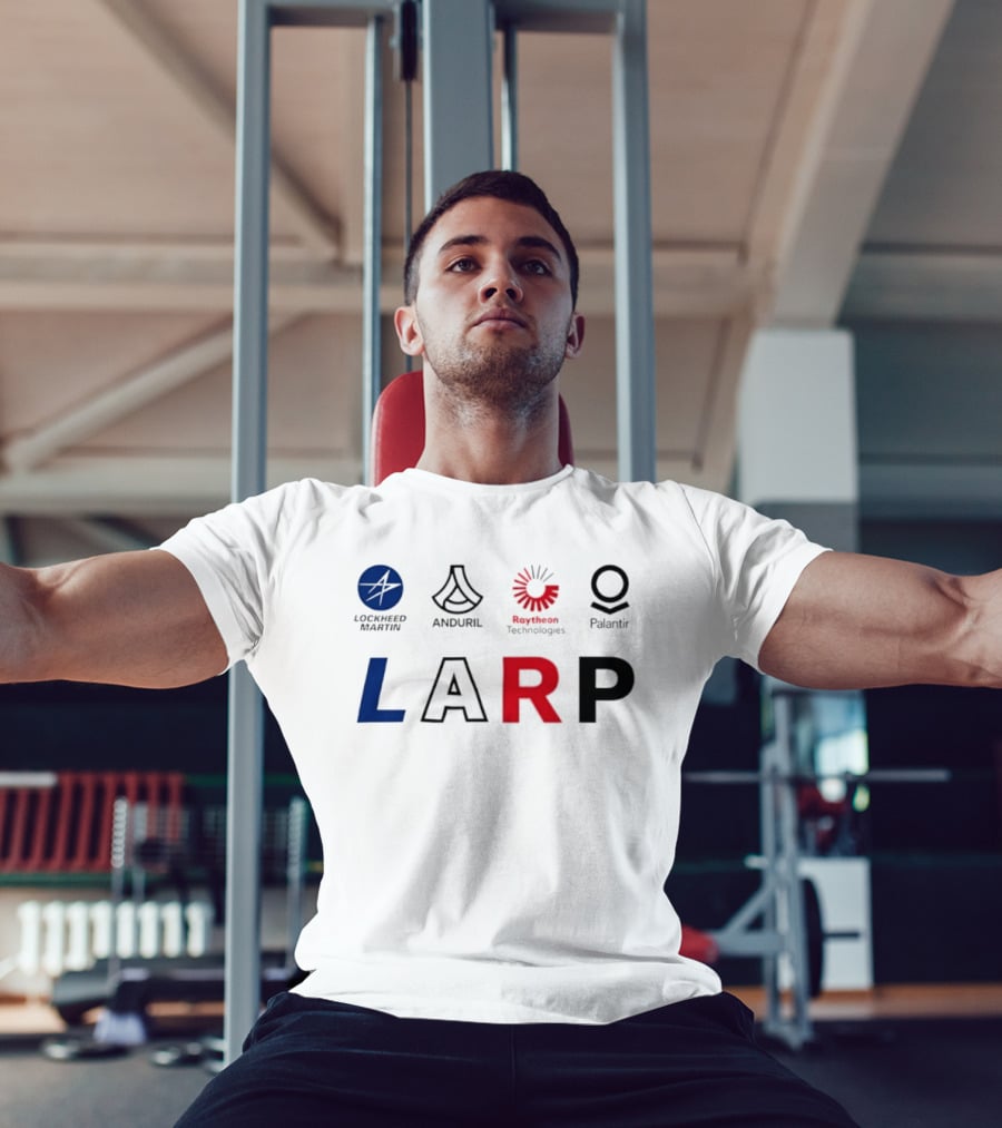 Lockheed Martin Anduril Raytheon Technologies Palantir LARP Logos T-Shirt