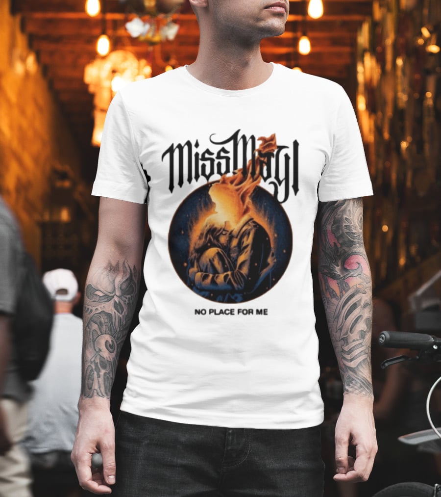 Miss May I No Place For Me Solid State Records Store White Black Ringer T-Shirt