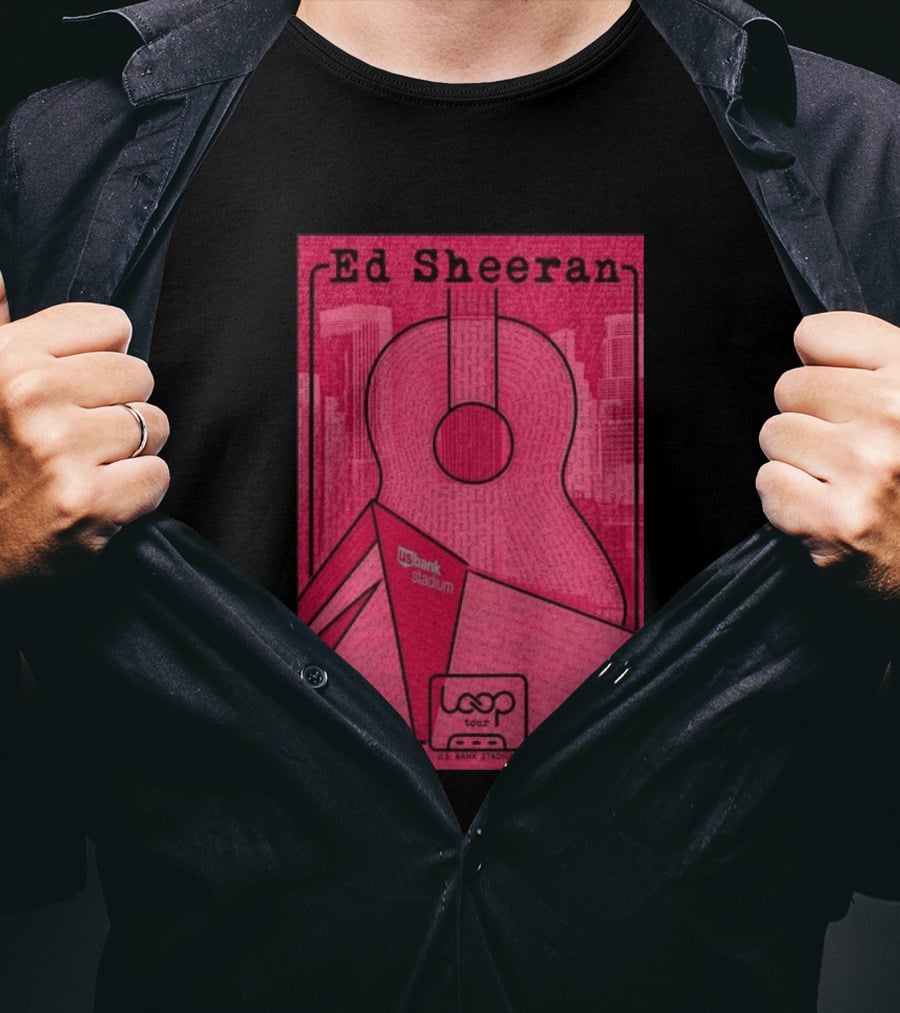 Ed Sheeran Loop Tour August 15 2026 U.S. Bank Stadium Minneapolis MN T-Shirt
