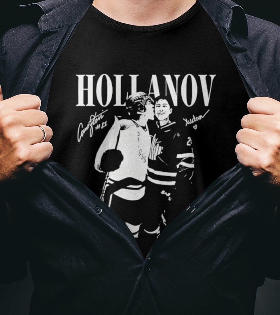 Hollanov Comorston Hudson No 87 Autographs T-Shirt