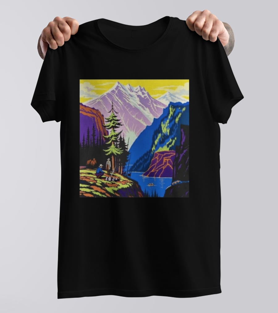 Zach Bryan Aug 13 14 2026 Denver Colorado Mountain Landscape Scenic T-Shirt