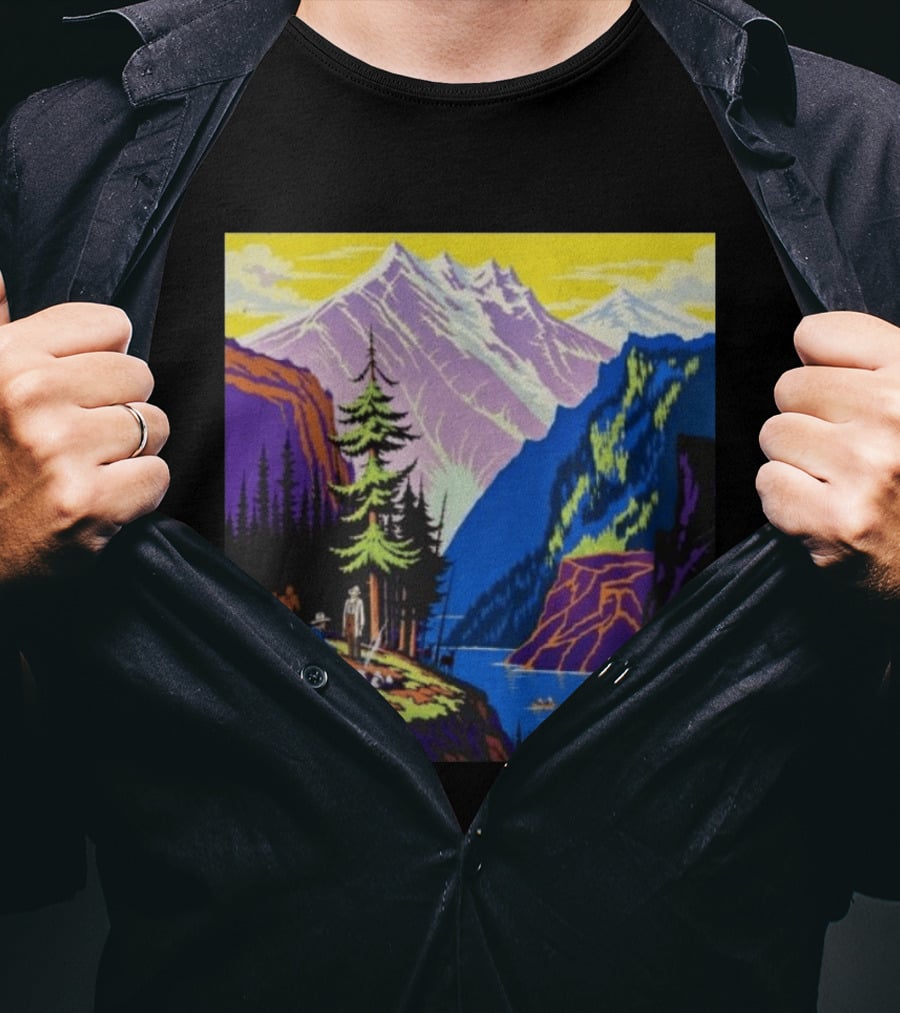 Zach Bryan Aug 13 14 2026 Denver Colorado Mountain Landscape Scenic T-Shirt