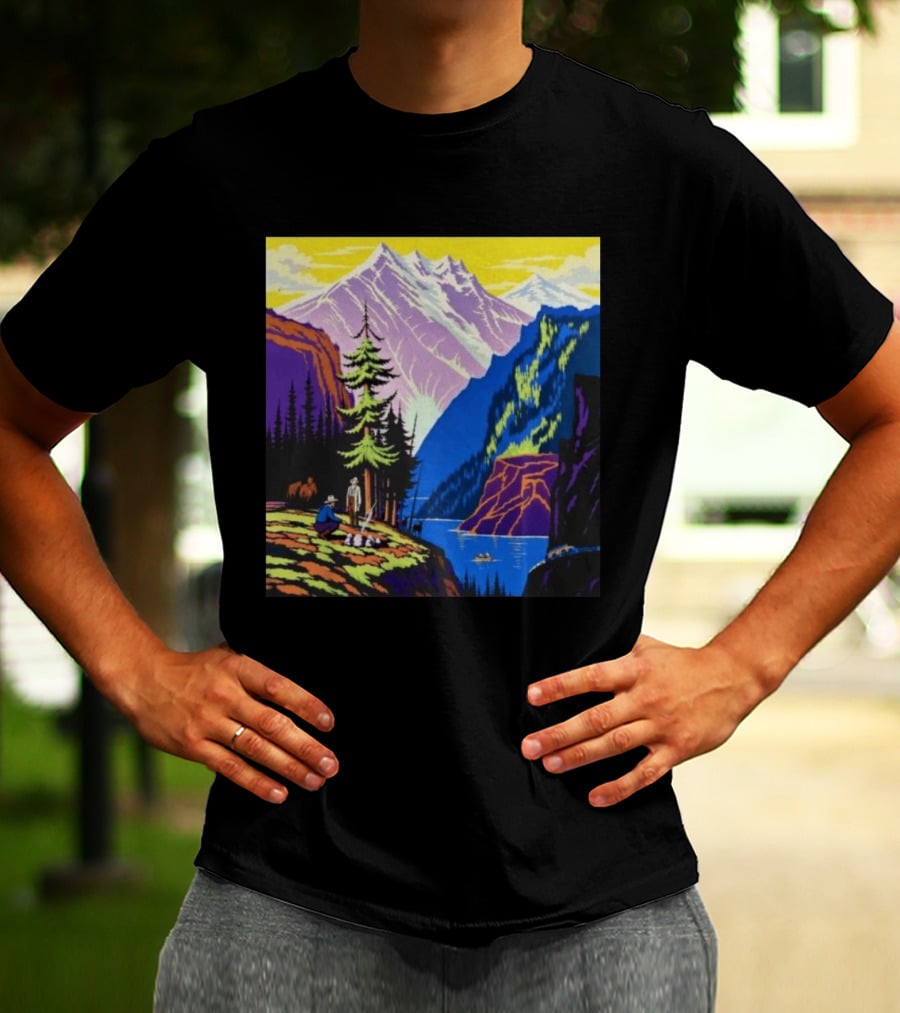 Zach Bryan Aug 13 14 2026 Denver Colorado Mountain Landscape Scenic T-Shirt
