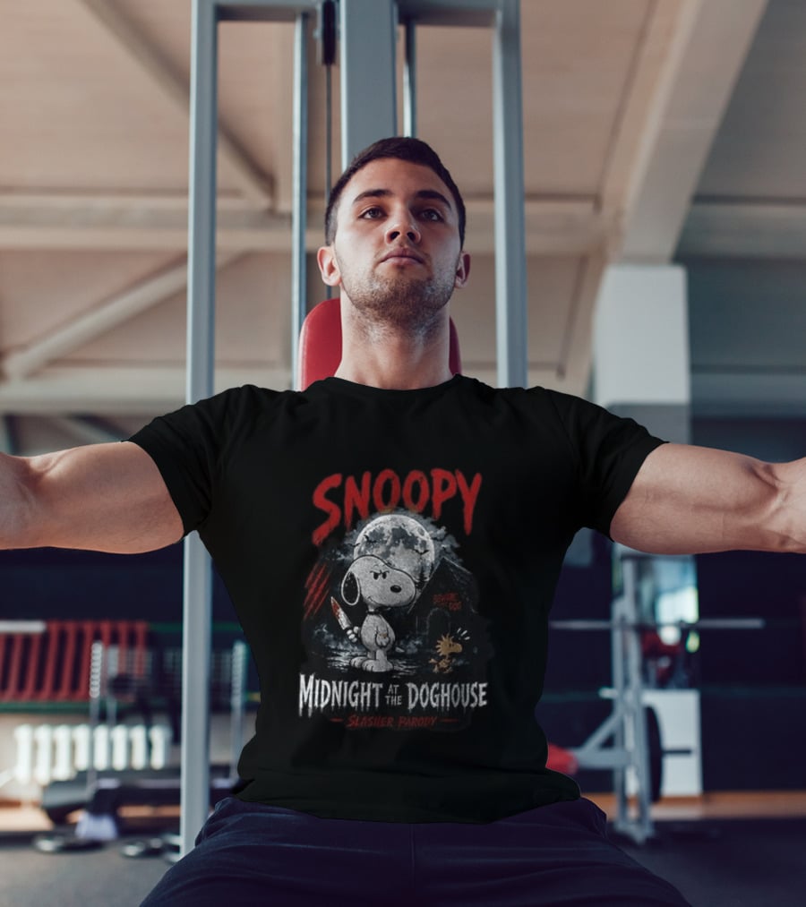 Snoopy Midnight At The Doghouse Slasher T-Shirt