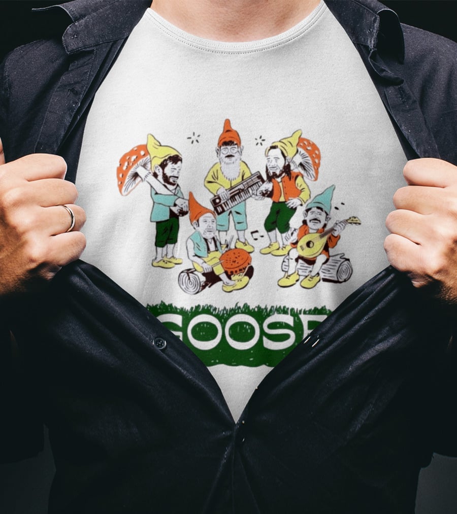 Goose Band Garden Gnome Music Festival Indie Rock T-Shirt