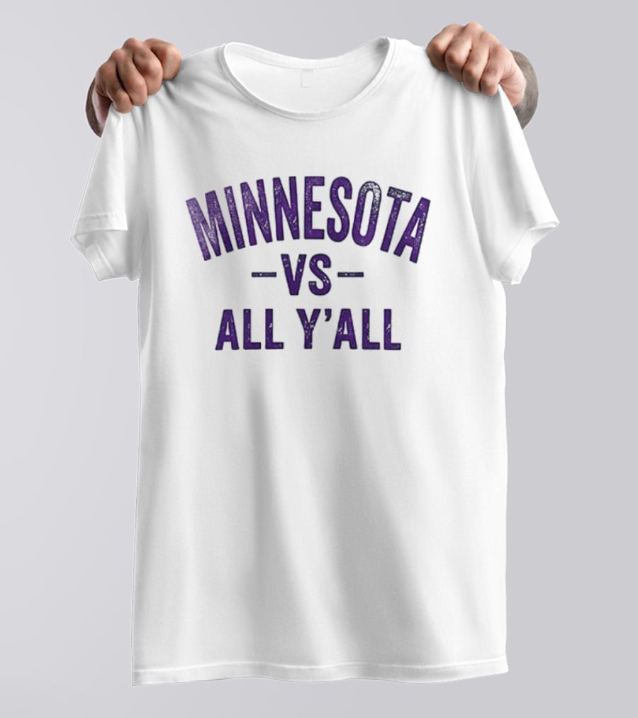 Minnesota Vikings Vs All Y'all Patriot Day Flag T-Shirt