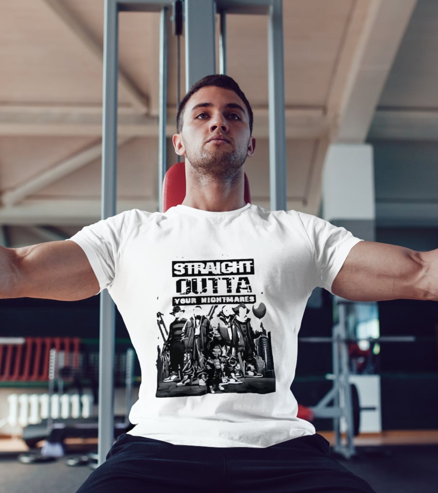 Straight Outta Your Nightmares Horror Movie Characters T-Shirt