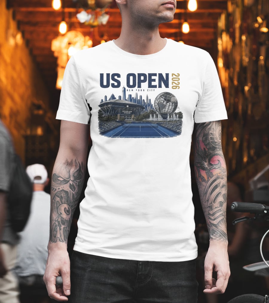US Open 2026 New York City Arthur Ashe Stadium Flushing Meadows T-Shirt