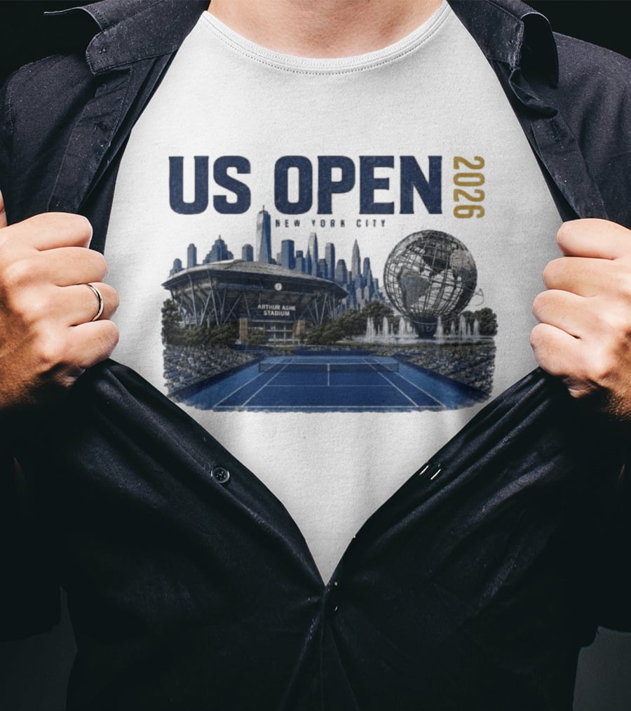 US Open 2026 New York City Arthur Ashe Stadium Flushing Meadows T-Shirt