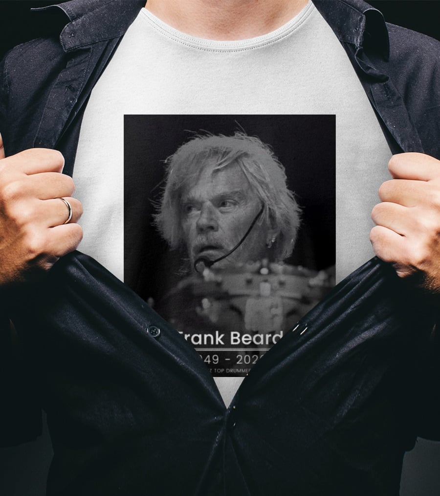 ZZ Top Drummer Frank Beard 1949 2026 Memoriam T-Shirt