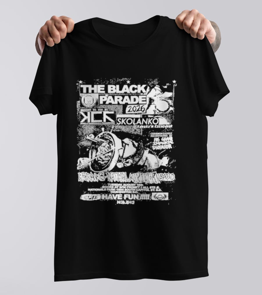 The Black Parade Nationals Park Washington DC 08.18.2026 My Chemical Romance Skolanko T-Shirt