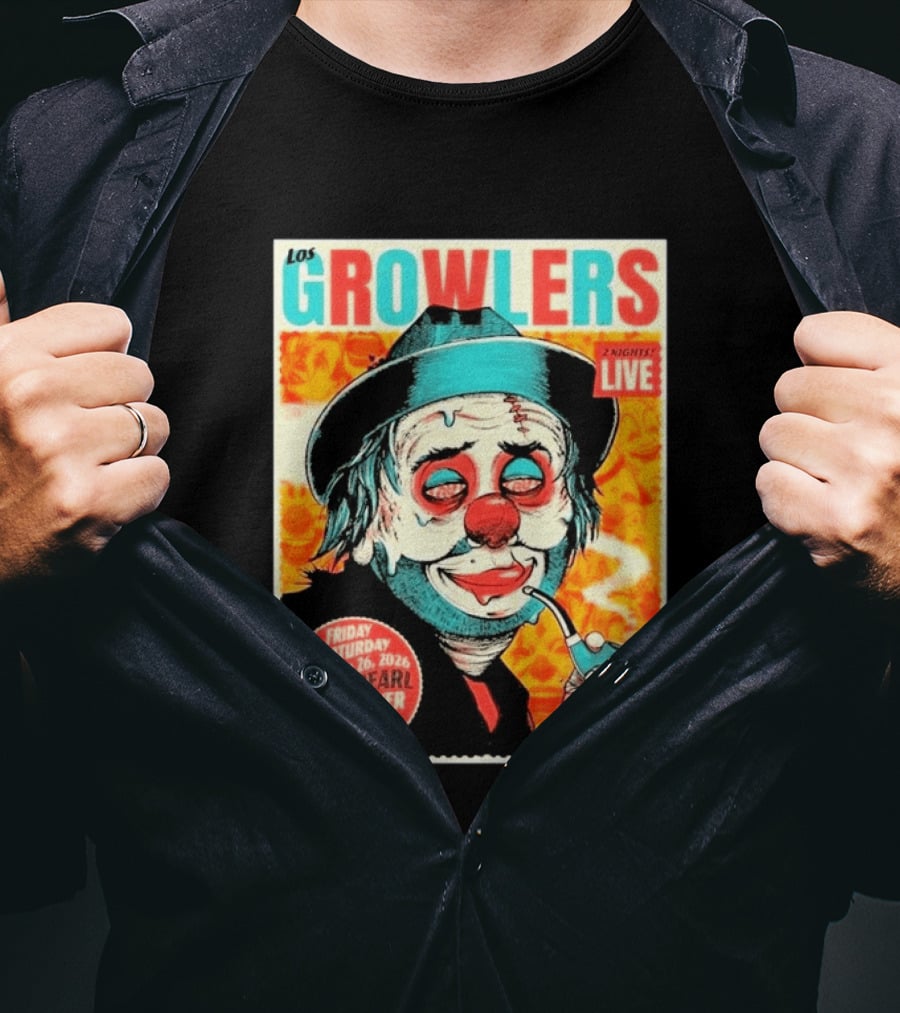 Los Growlers Live Concert At The Pearl Vancouver BC Two Nights September 25 26 2026 T-Shirt