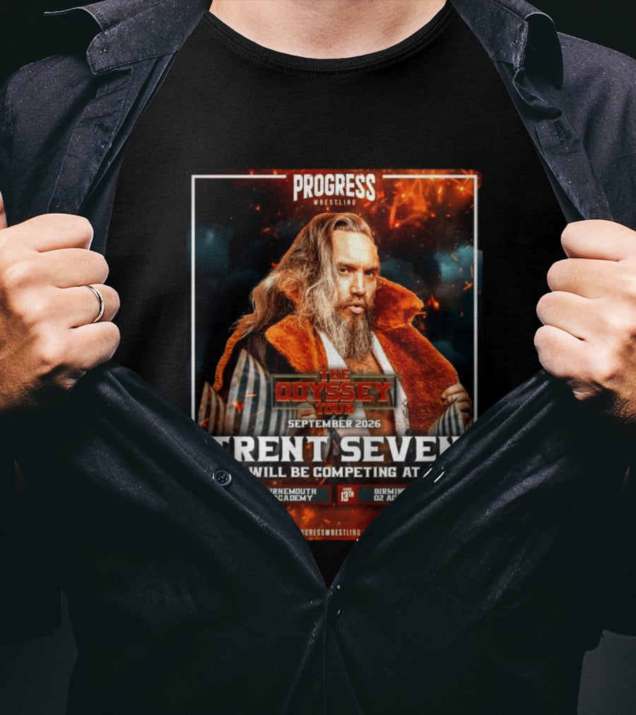 Progress Wrestling Odyssey Tour September 2026 Trent Seven Bournemouth Birmingham O2 Academy T-Shirt