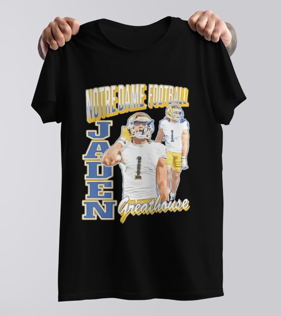 Notre Dame Football Jaden Greathouse 1 Fighting Irish T-Shirt