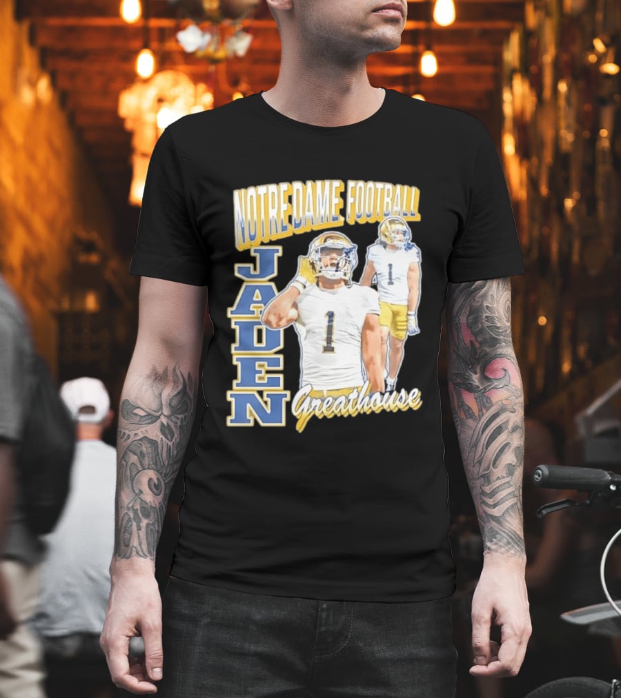 Notre Dame Football Jaden Greathouse 1 Fighting Irish T-Shirt