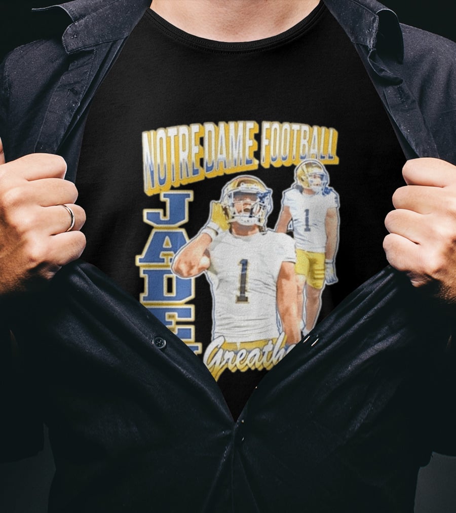 Notre Dame Football Jaden Greathouse 1 Fighting Irish T-Shirt