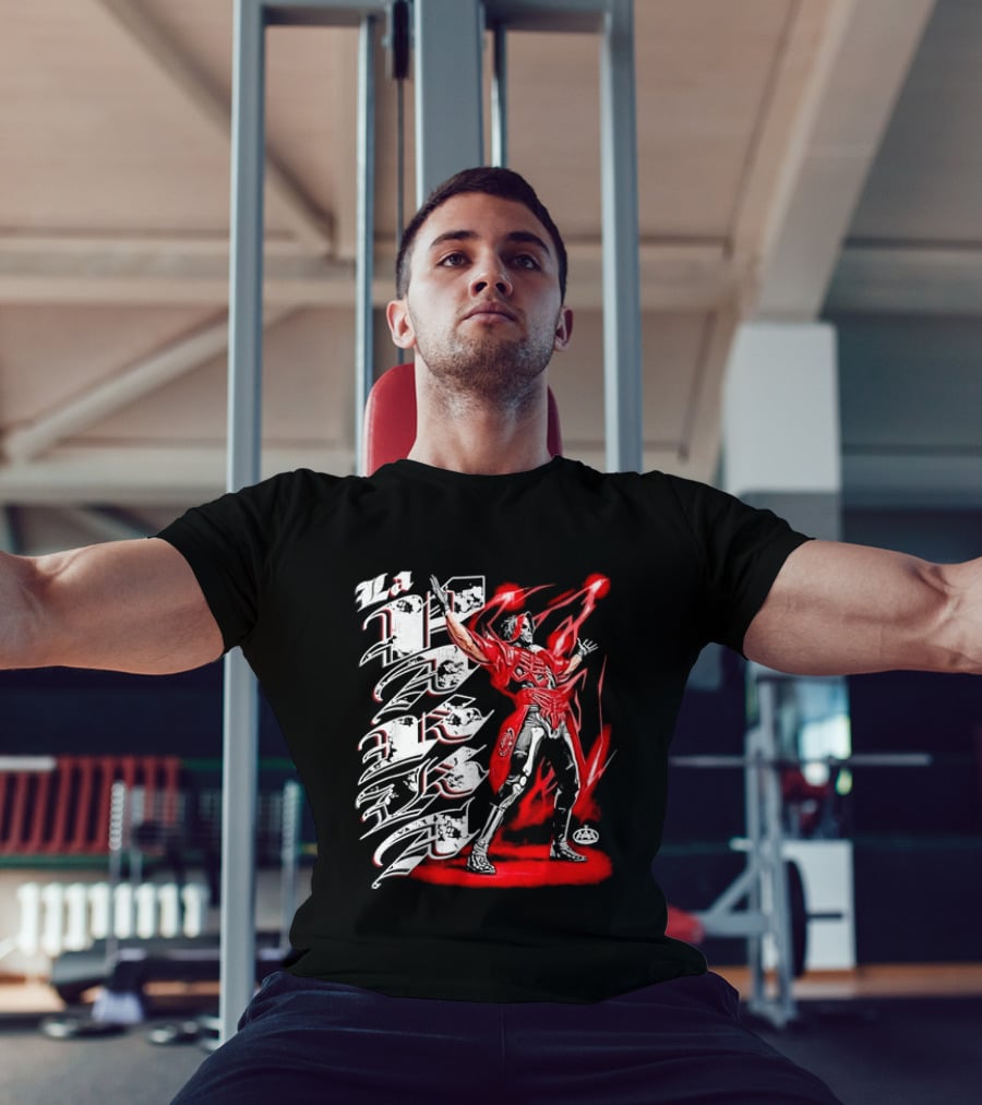 La Parka AAA Lucha Libre Legend Skeleton Warrior Action Hero T-Shirt