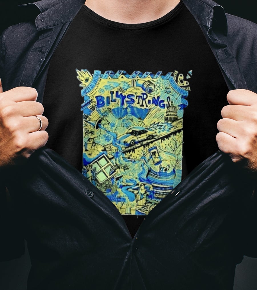 Billy Strings Charleston Coliseum 2023 West Virginia Concert Doodle T-Shirt