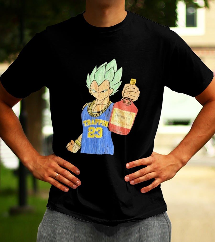 Vegeta Trappin 23 Hennessy Dragon Ball Z T-Shirt