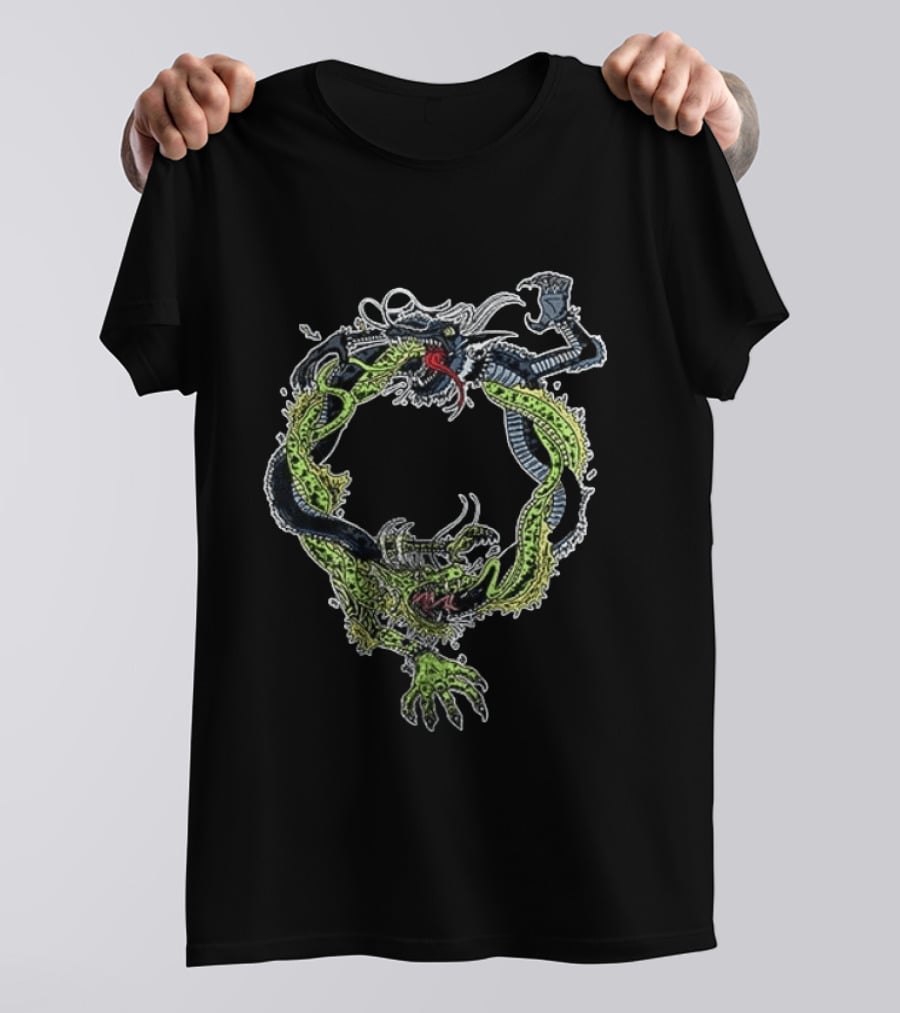 Falxo Tour 2026 El Mano A Mano Del Ano Futuristic Mechanical Dragon Battle T-Shirt