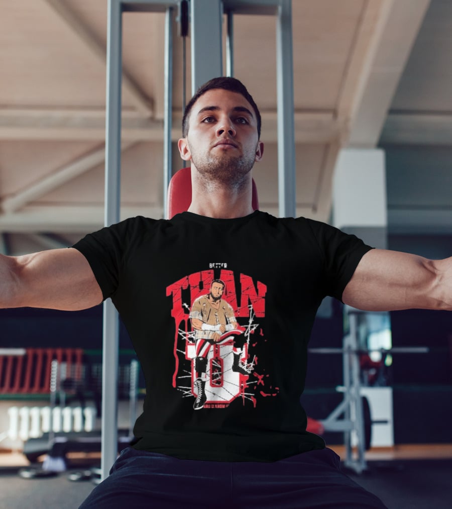 MJF Better Than You AEW Champion Barbed Wire Wrestling T-Shirt