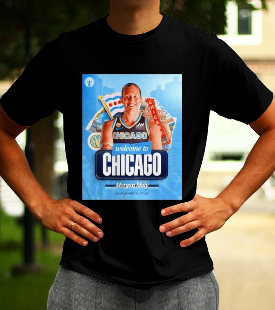 Welcome To Chicago Morgan Maly Developmental Contract Basketball Jersey T-Shirt