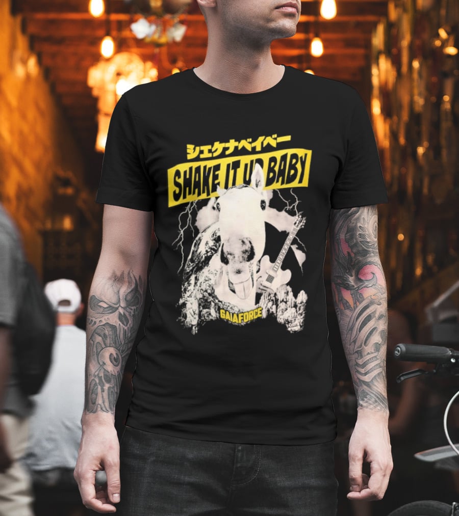 Shake It Up Baby Gaiaforce Horse Electric Guitar T-Shirt