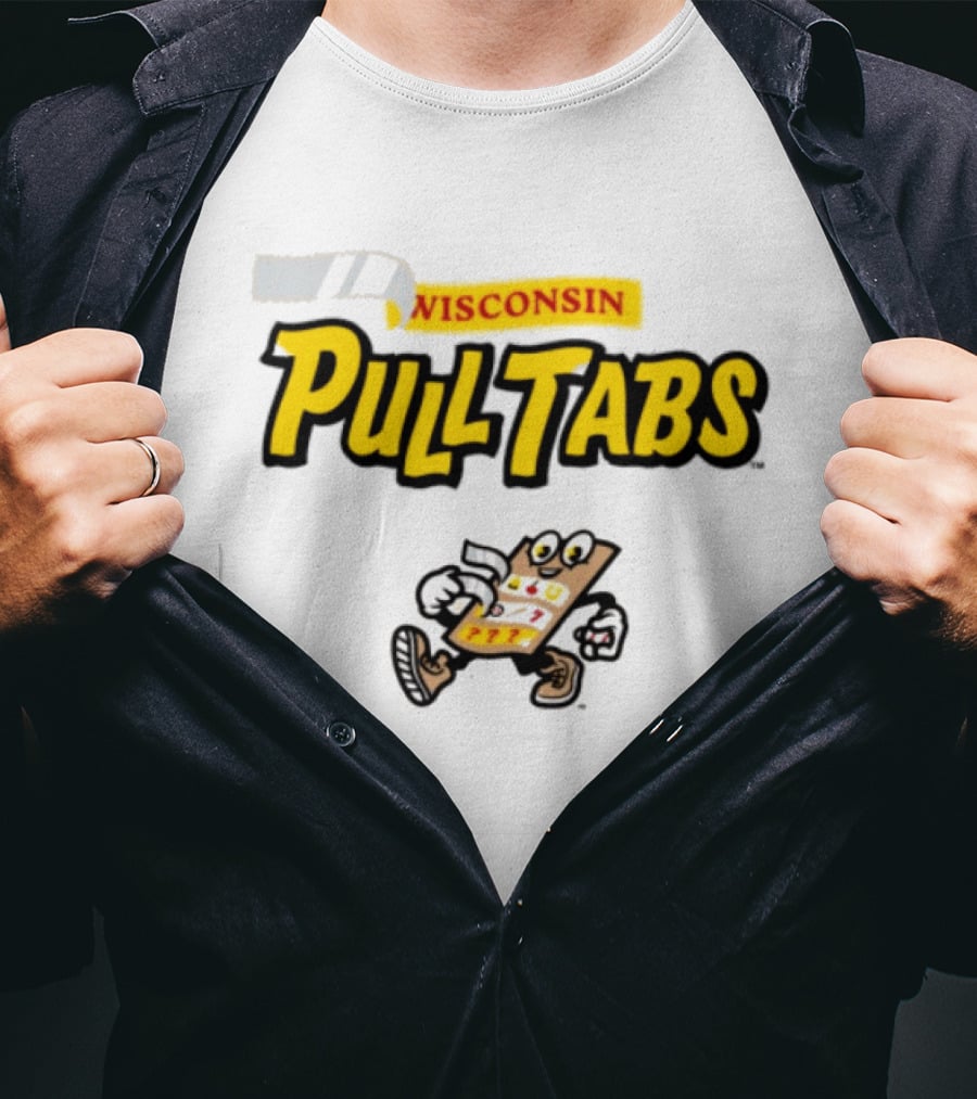 Wisconsin Pull Tabs Dock Spiders Team Store T-Shirt