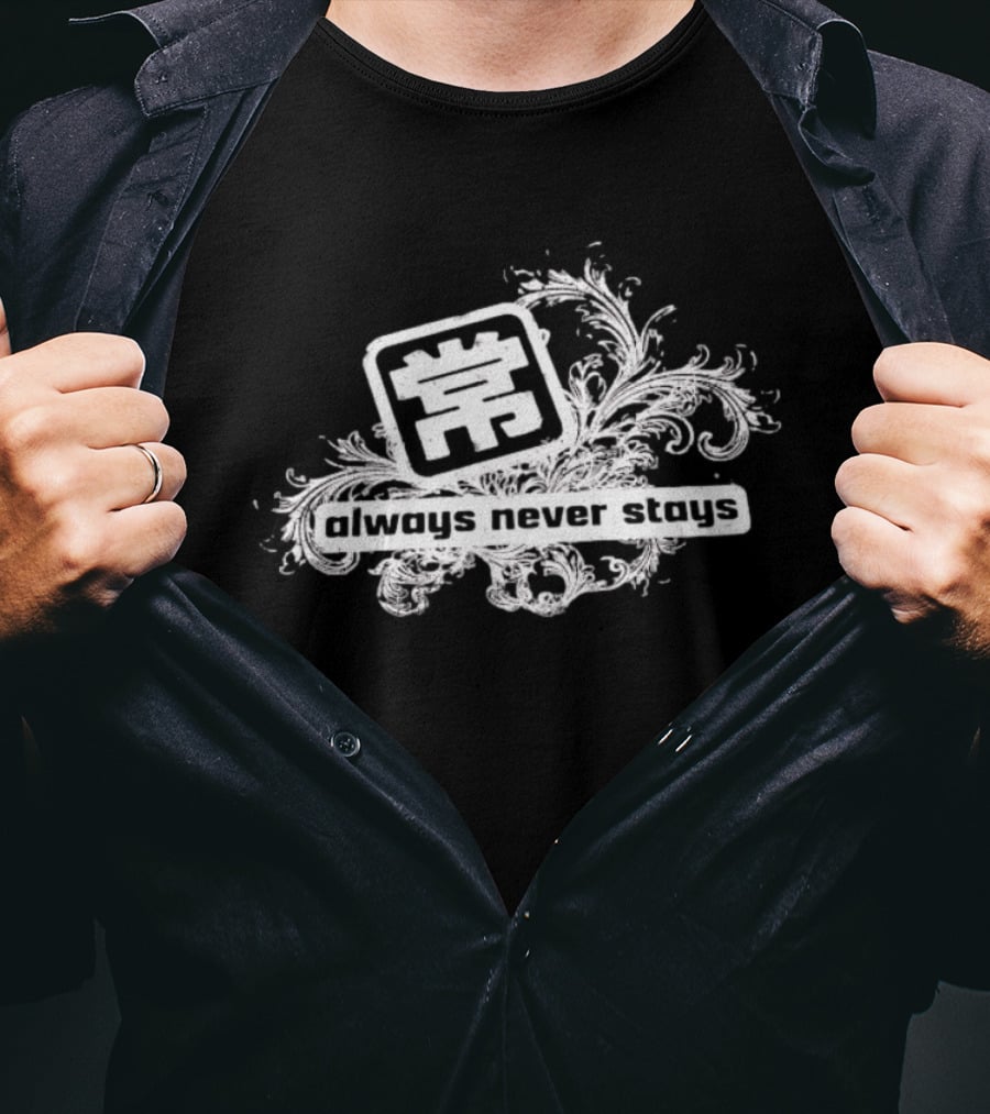 Always Never Stays Kanji Floral T-Shirt