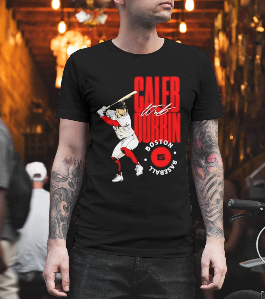 Caleb Durbin Boston Red Sox Baseball 5 T-Shirt