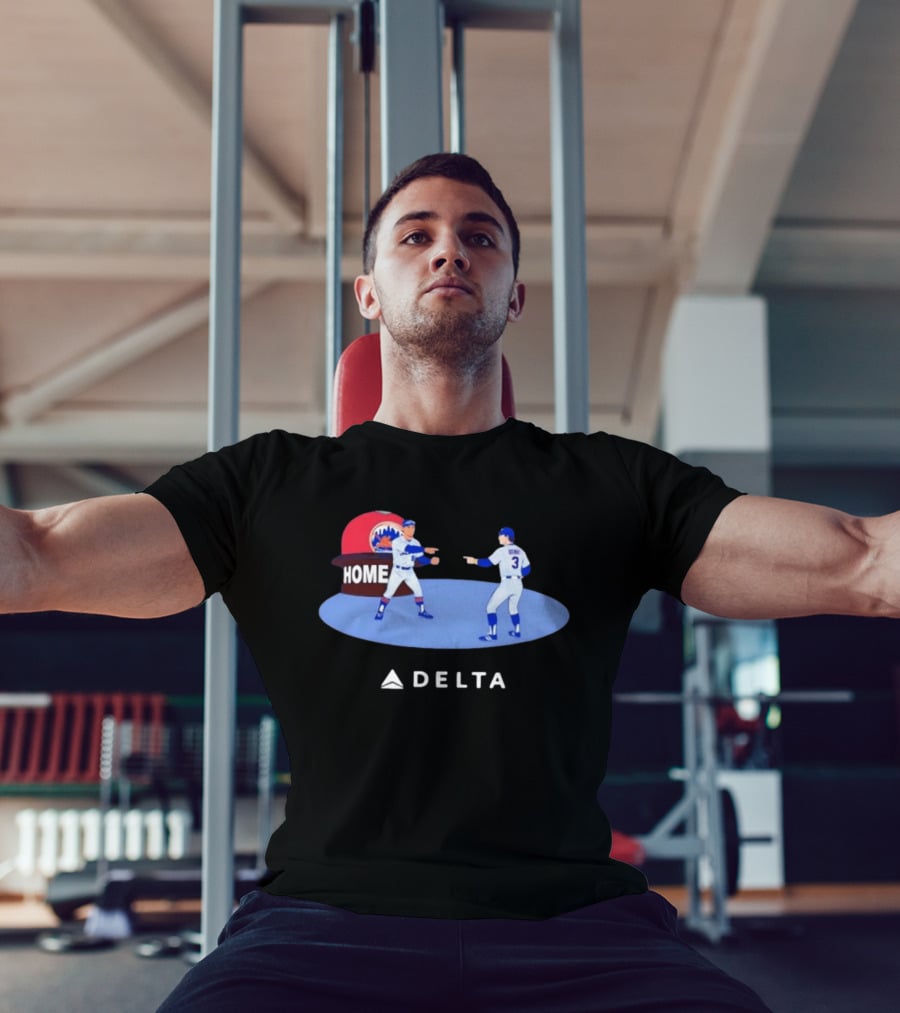 New York Mets MLB Delta Home Baseball Players Pointing Meme T-Shirt