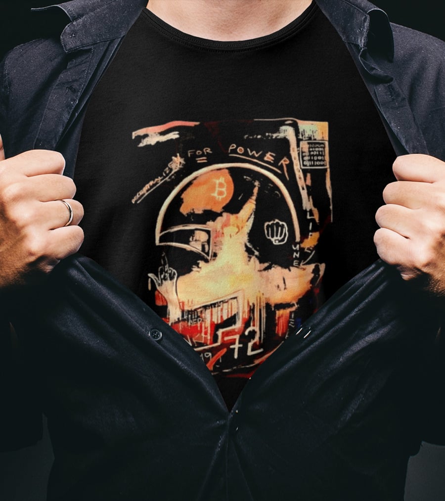 Decentralize For Power 1990 Cyberpunks What Ever Happened To 72 Bitcoin Revolution T-Shirt