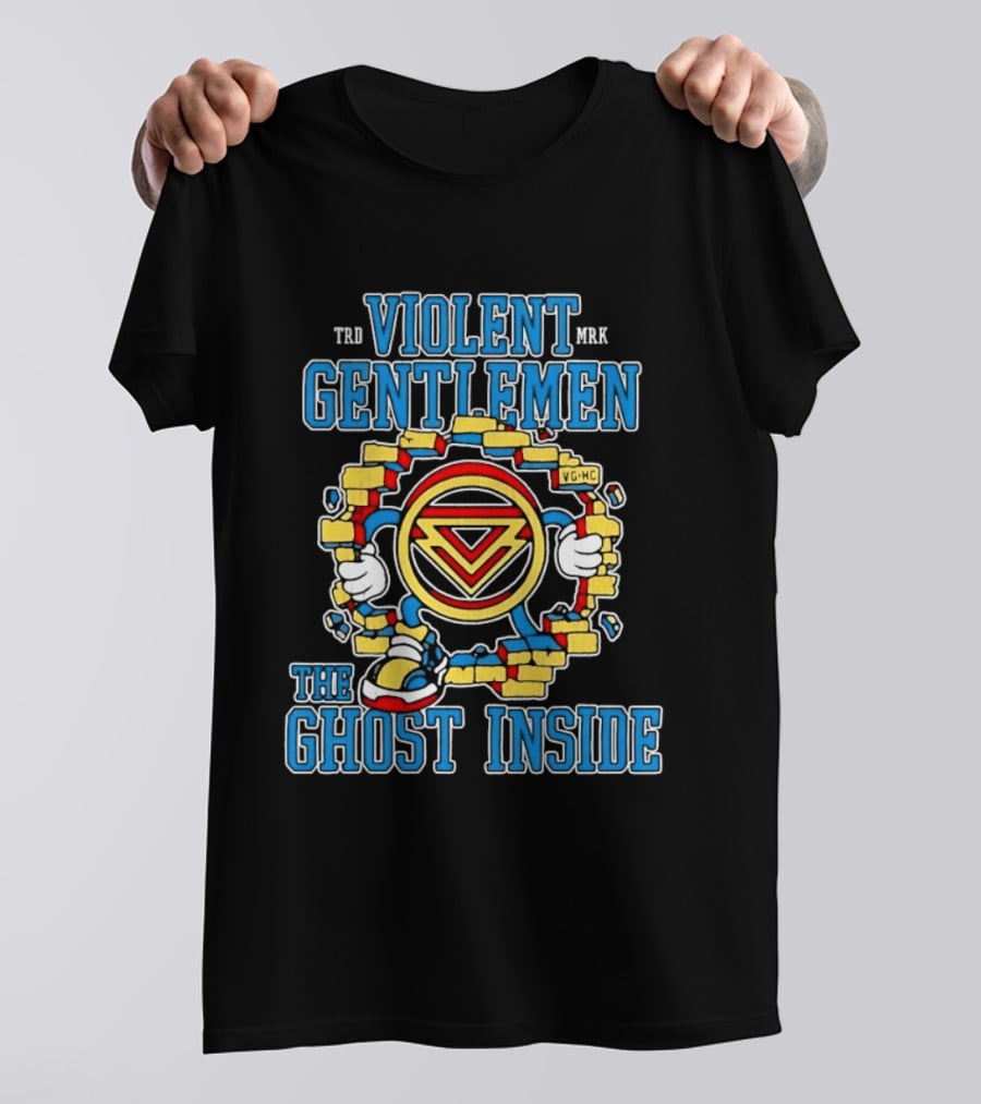 Violent Gentlemen The Ghost Inside Sonic Breaking Brick Wall T-Shirt