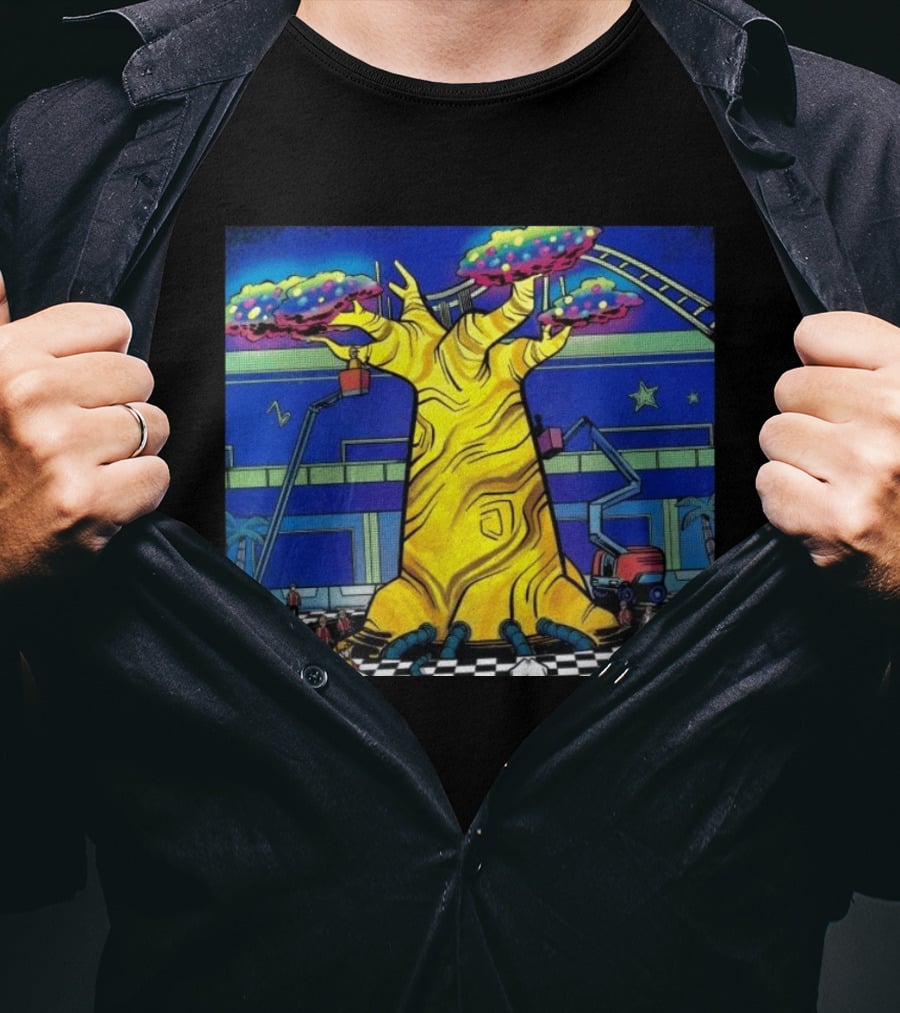 Imaginative Whimsical Fantasy Tree With Amusement Park Adventures T-Shirt