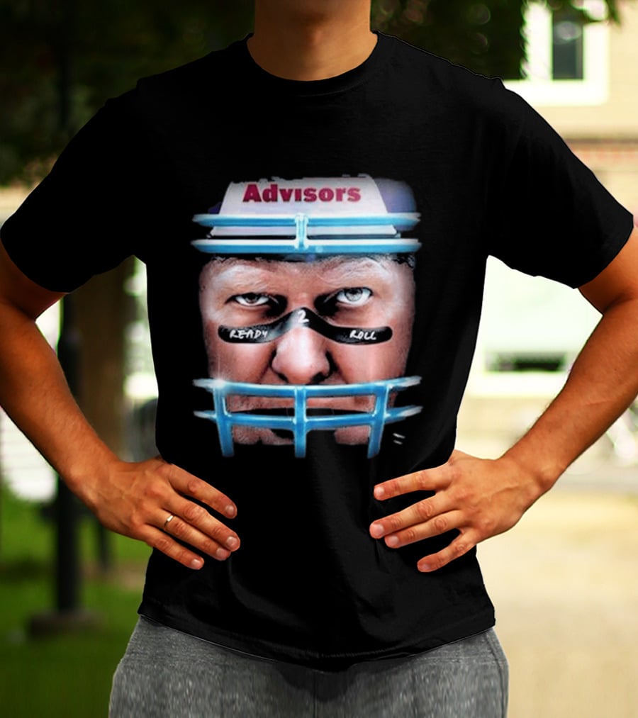 Advisors Stu Helmet Ready 2 Roll Football T-Shirt