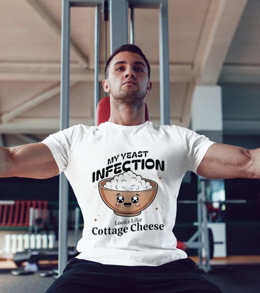 My Yeast Infection Looks Like Cottage Cheese Cute Cartoon Bowl T-Shirt