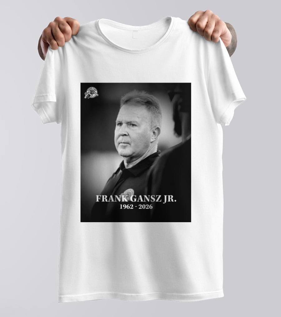 Frank Gansz Jr. 1962 2026 Hamilton Tiger Cats Football T-Shirt