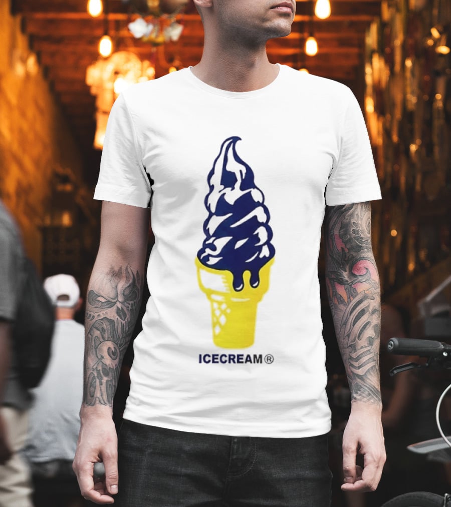 Trevor Goosby Icecream Soft Serve Brand Yellow Cone T-Shirt