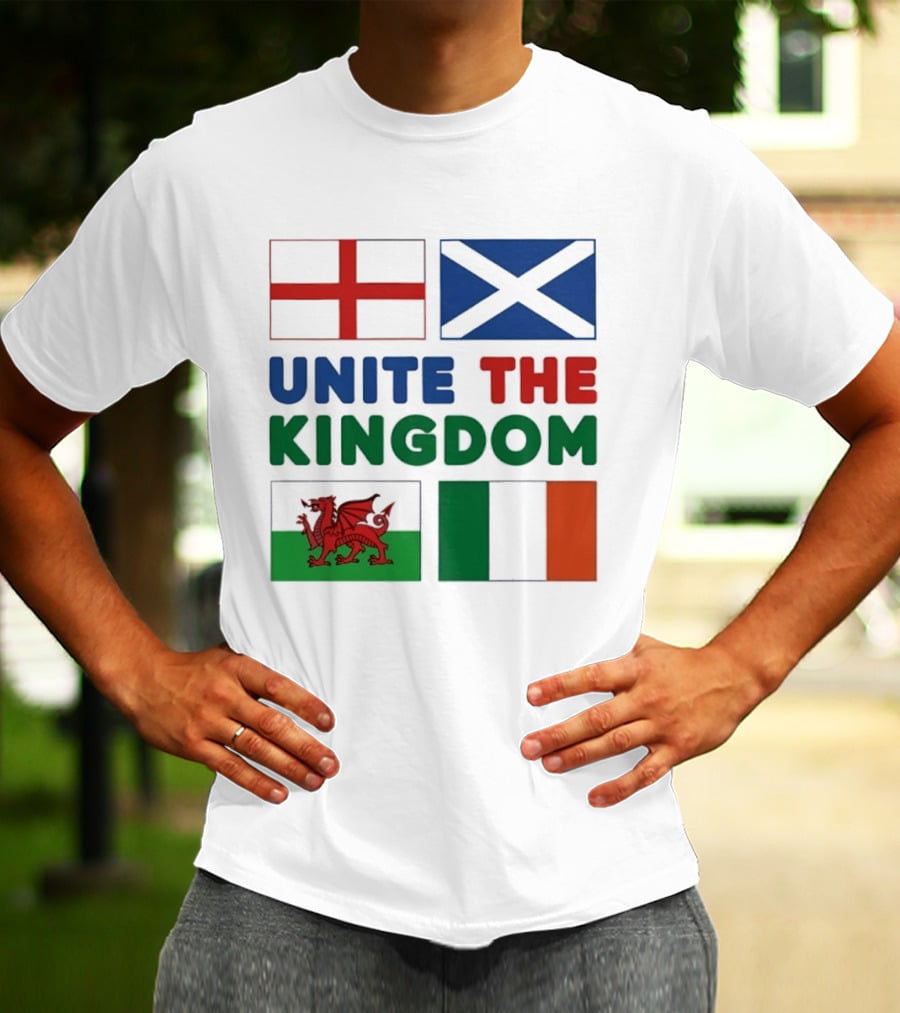Unite The Kingdom England Scotland Wales Ireland Flags British Isles T-Shirt