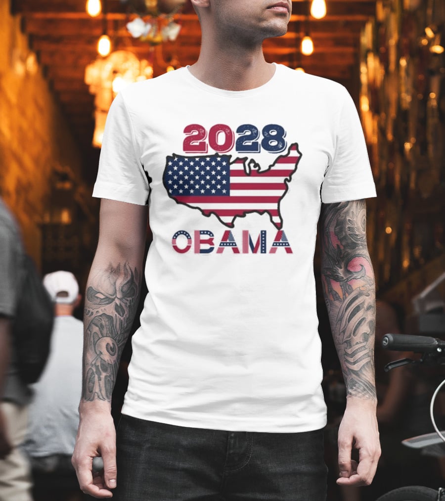 Barack Obama 2028 For President Election T-Shirt