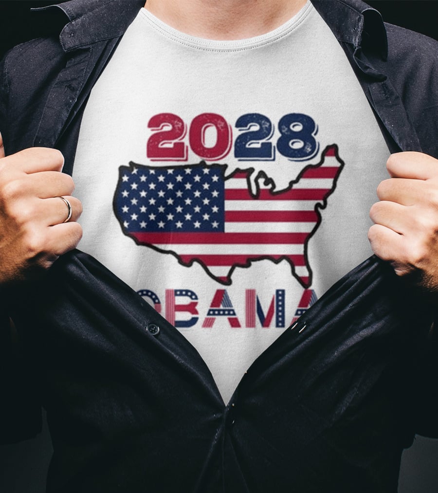 Barack Obama 2028 For President Election T-Shirt