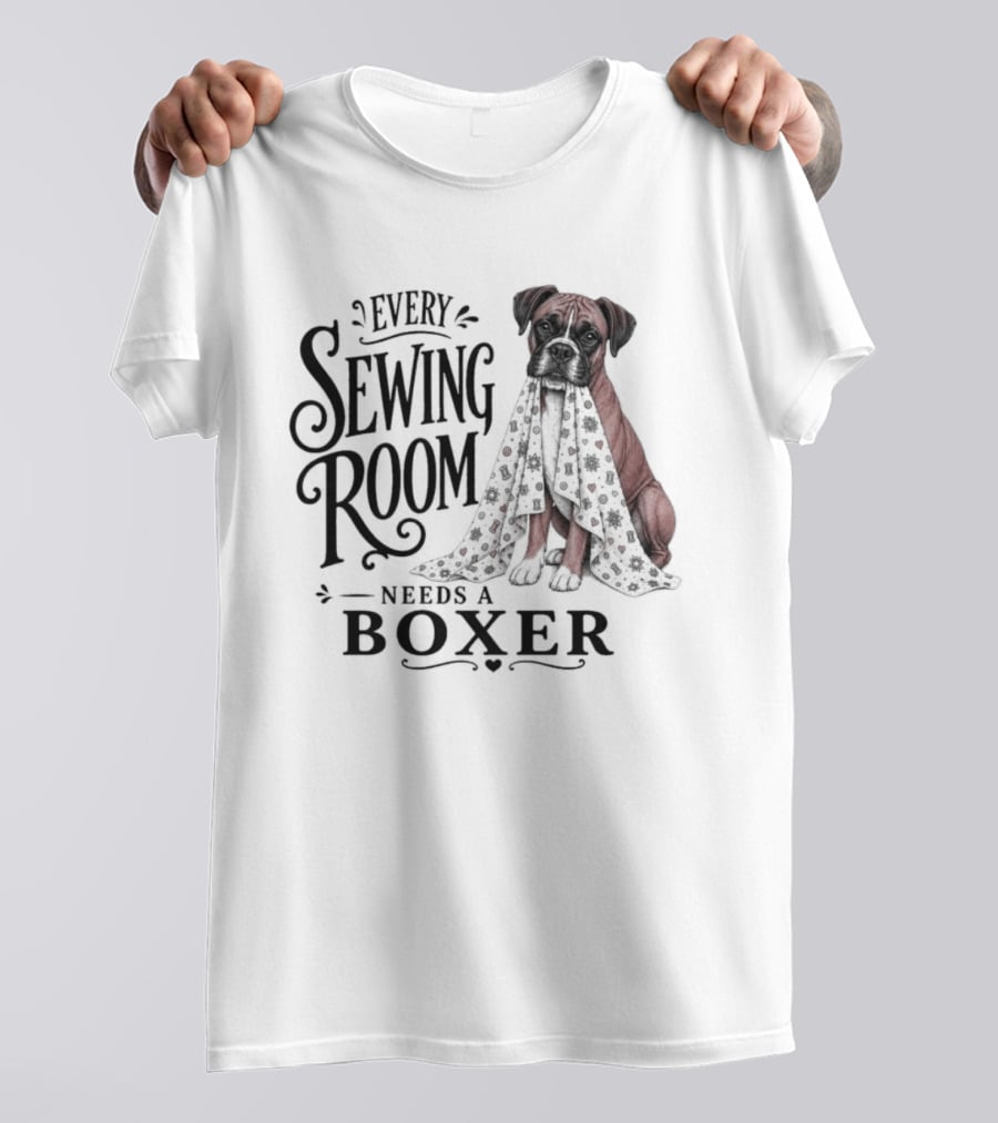 Dog Every Sewing Room Needs A Boxer Sewing T-Shirt