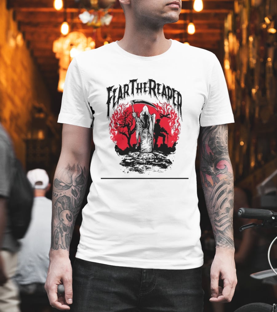 Fear The Reaper Grim Reaper Soldier Military T-Shirt